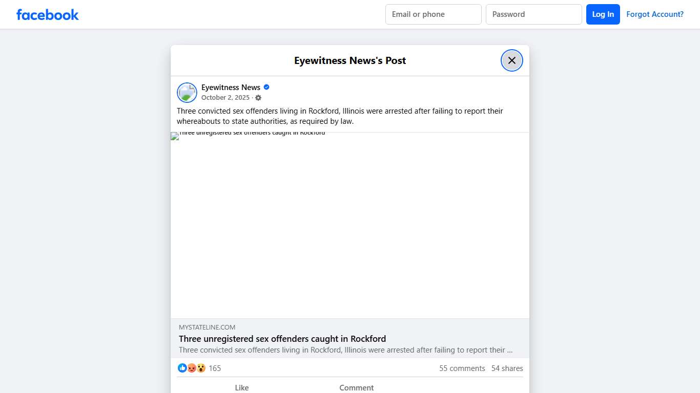 Eyewitness News - Three convicted sex offenders living in... | Facebook